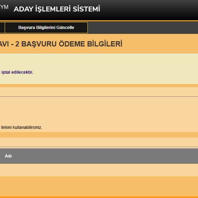 ÖSYM Sınav Ücreti Sisteme Yansımadı, Başvuru Tamamlanamıyor