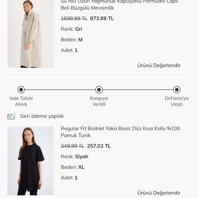 DeFacto'dan Yaptığım İade 15 Gündür Ödenmedi