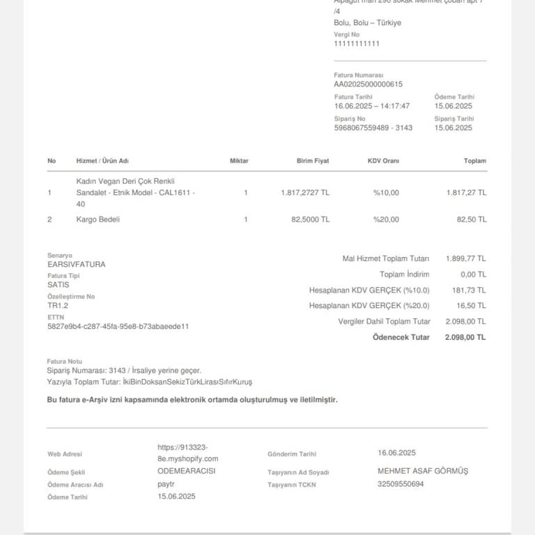 Sandalet Değişiminde Ek Kargo Ücreti Ve İlgisiz Müşteri Hizmeti Mağduriyeti