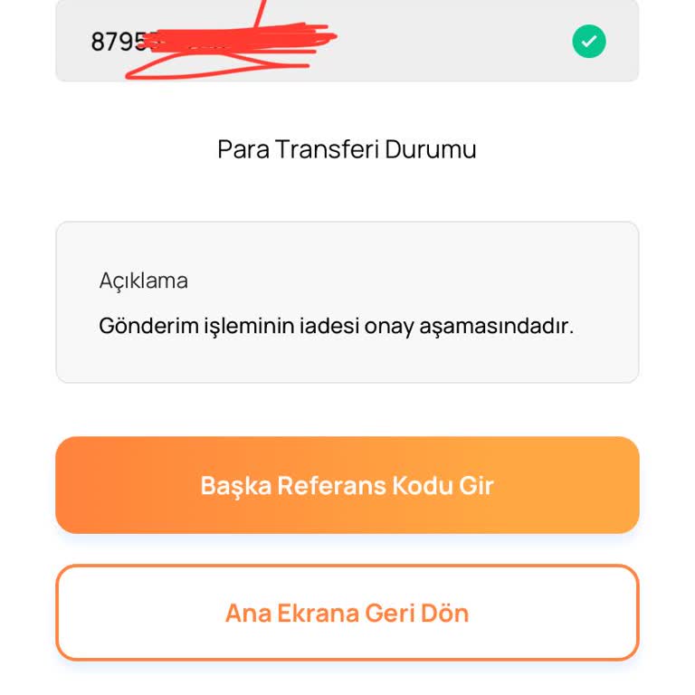 EFT İle Gönderdiğim Para Hesabıma Geçmedi Ve Müşteri Temsilcisine Ulaşamıyorum