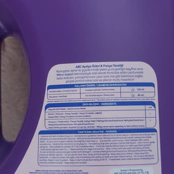 ABC Marka Yumuşatıcı Çamaşırlarda Kötü Koku Ve Müşteri Hizmetlerine Ulaşılamıyor