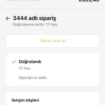 Verilen Söz Tutulmadı, Siparişim Kargolanmadı