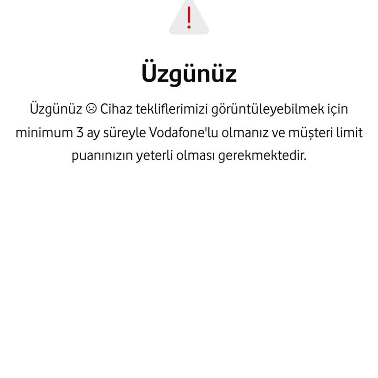 Vodafone Cihaz Teklifleri Hakkında Haksız Kısıtlama!