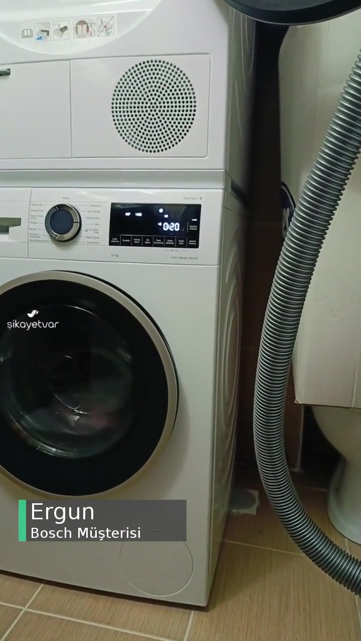 Bosch Çamaşır Makinesi Çalışırken Çıkan Ses videonun kapak resmi