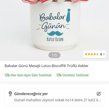 Babalar Günü Siparişim Yanlış Ürünle Teslim Edilmedi Paramı İstiyorum