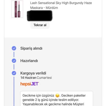 Hepsijet Kargo Teslimatında Yanıltıcı Bilgilendirme Ve Teslim Edilmeyen Ürün Sorunu