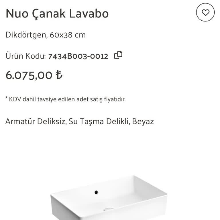 Vitra Lavabo Fiyat Farkı Nedeniyle Mağduriyet Ve İade Talebi