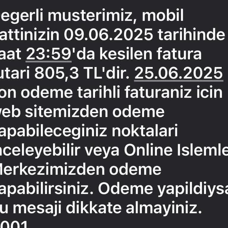 Kullanılmayan Hattın Faturasına Ve Müşteri Hizmetlerine Ulaşamama Sorunu