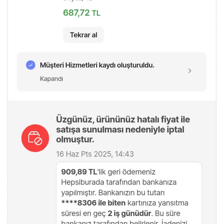Kampanya İle Aldığım Ayakkabılar Siparişten Sonra İptal Edildi Müşteri Mağdur Edildi