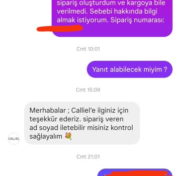 13 Gündür Gönderilmeyen Sipariş Ve İletişimsizlik Mağduriyeti