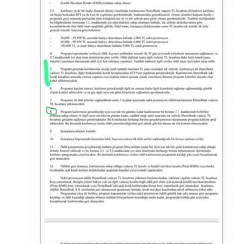 Promosyonum Haksız Yere Borç Olarak Yansıtıldı, İadesini İstiyorum