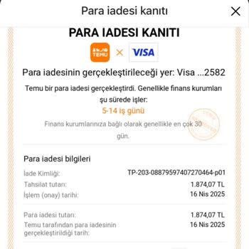 İade İşlemi Gecikmesi Ve Kartıma Ücret Yansımaması