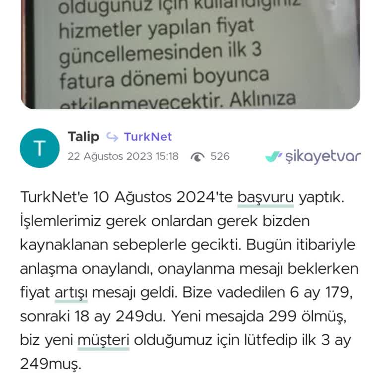 Hizmet Almadığım TurkNet İçin Sürekli Hukuk Bürosu Araması