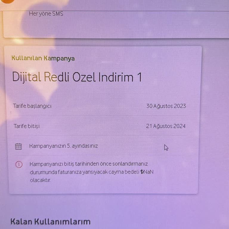 Vodafone Cayma Bedeli Sözü Tutulmadı Mağdur Edildim