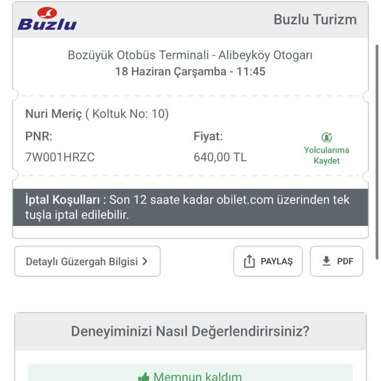Otobüs Gecikmesi Ve Yanlış Yerde İndirme Mağduriyeti