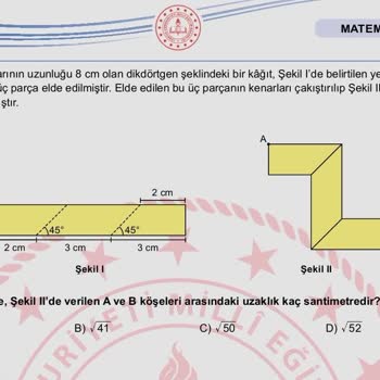 LGS 2025'te 15. Soruda 'en Kısa Uzaklık' İfadesi Eksikliği Mağduriyet Yaratıyor