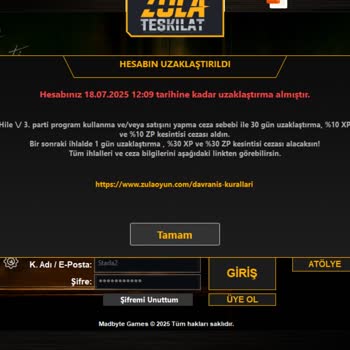 Haksız Ban Nedeniyle Hesabım Uzaklaştırıldı