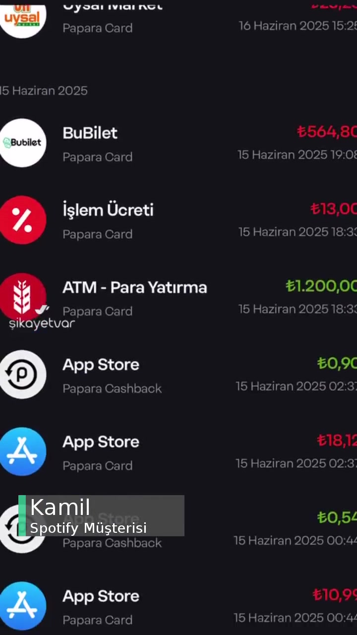 Spotify Altı Günde İki Sefer Üyelik Ücreti Çekti videonun kapak resmi