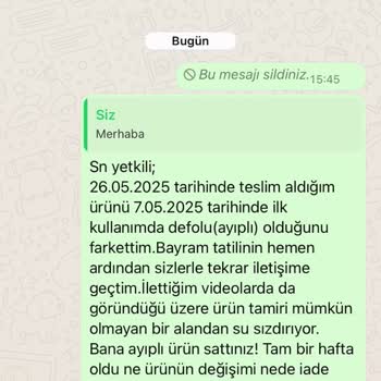 Aldığım Şişme Havuz Defolu Çıktı, Değişim Ve İade Yapılmıyor