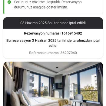 İptal Edilen Rezervasyonun Ücreti İade Edilmedi