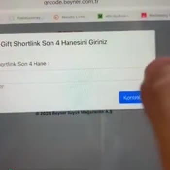Boyner E Gift Short Link Uyarısı