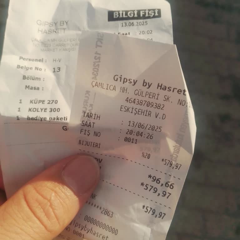 Gipsy By Hasret Ürün Değişimi