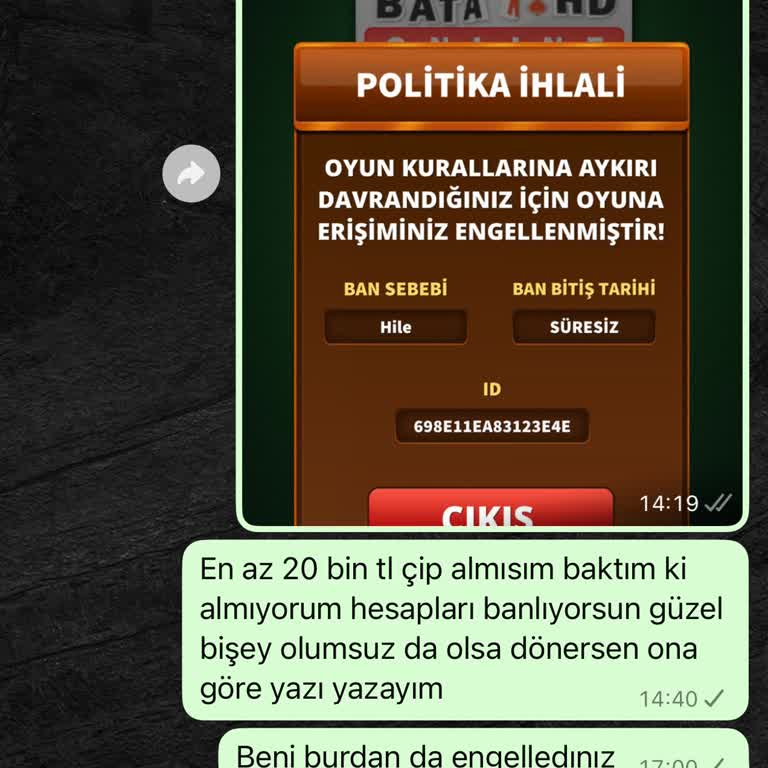 Online Oyun Platformunda Haksız Uygulamalar Ve Hesap Kapatma Sorunu