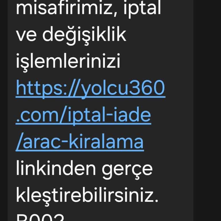 Yolcu360 Erken İade Sonrası Ücret İadesi Belirsizliği Ve Yetersiz Bilgilendirme!