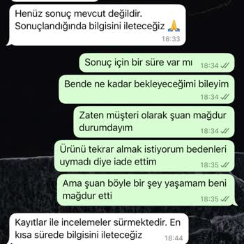 İade Edilmeyen Ürün İçin Mağduriyet Ve Geri Dönüş Eksikliği