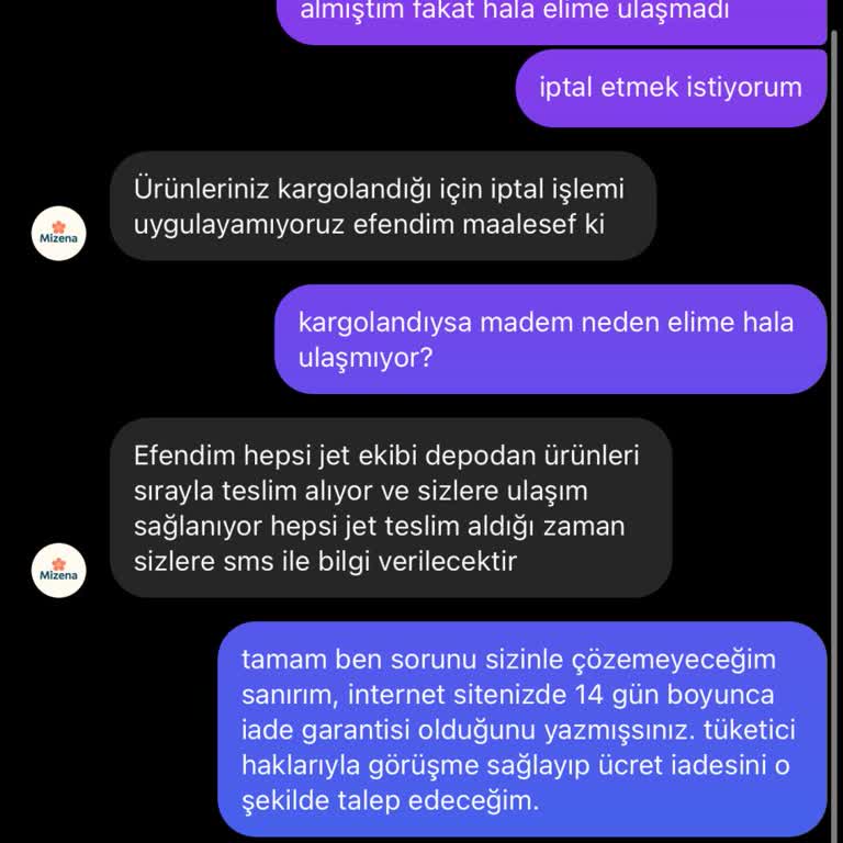 Siparişim Gönderilmedi, Yanıltıcı Paylaşımlar Yapılıyor!