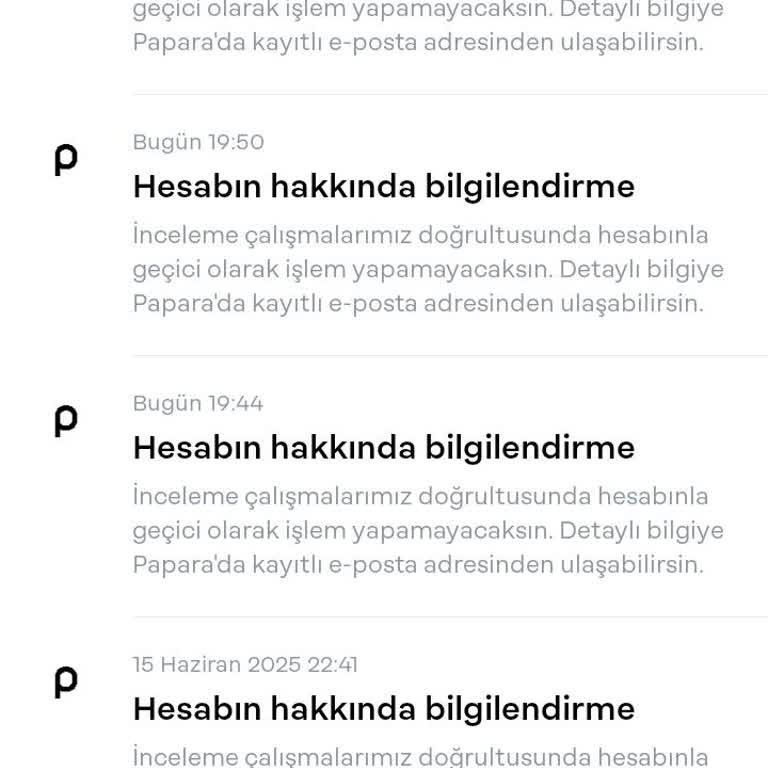 Papara Haksız Hesap Kapanması Nedeniyle Mağduriyet Ve Erişim Sorunu
