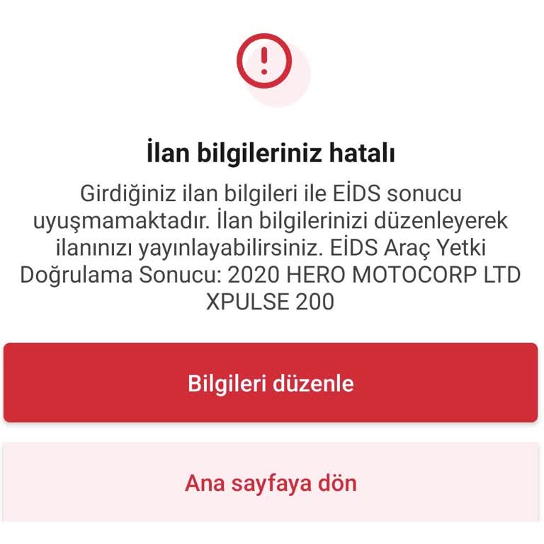 Arabam.com'da Ruhsat Bilgisi Hatası Satışa Engel Oluyor