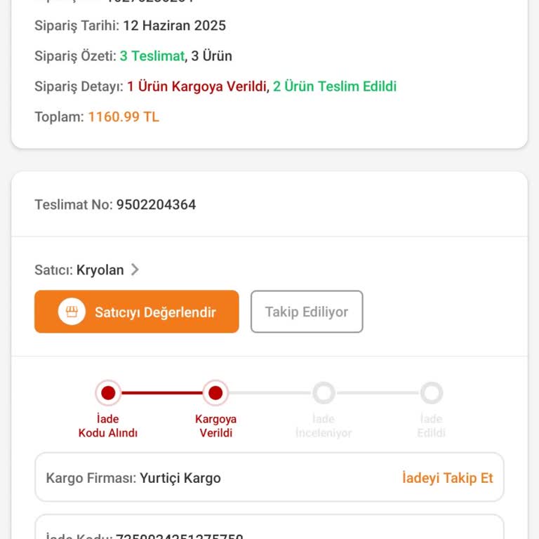 İade Edilen Fondötenin Satıcı Tarafından Kabul Edilmemesi