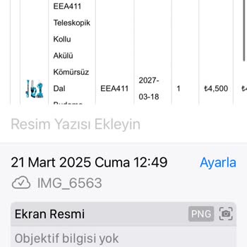 Ekinler Profesyonel El Aletleri Alakasız Ürün Gönderip Ortadan Kayboluyorlar!