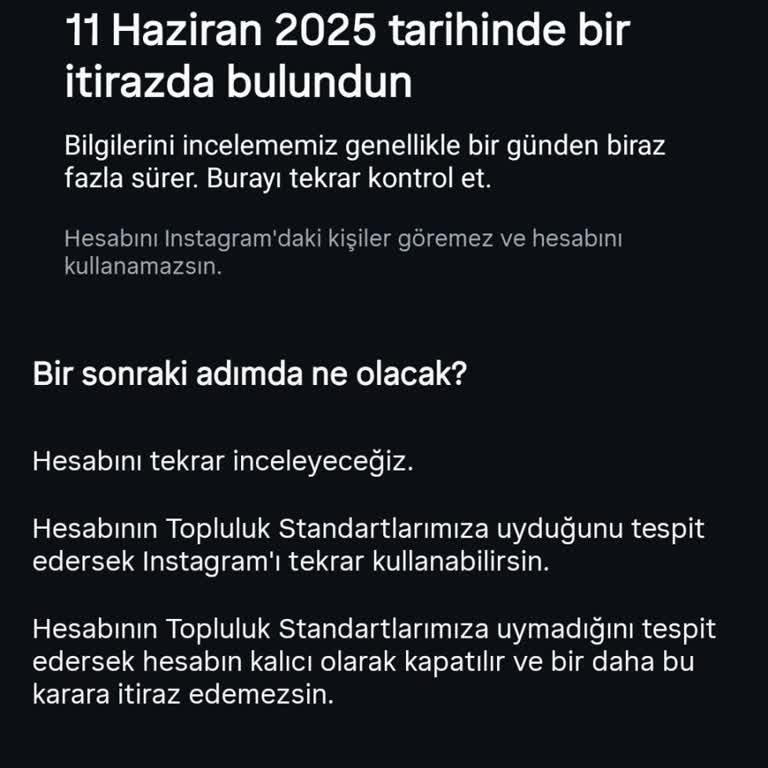 Instagram Hiçbir Açıklama Olmadan Tüm Hesaplarım Kapatıldı Mağduriyetim 7 Gündür Sürüyor