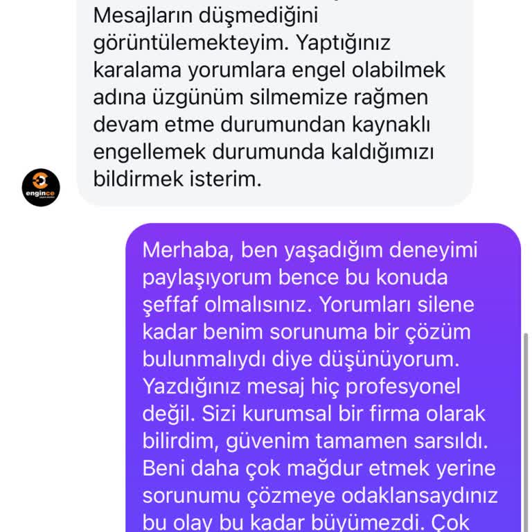 Engince Yaşam Alanları Eksik ve Hatalı Kurulum, İlgisiz Müşteri Hizmeti: Güvenim Sarsıldı