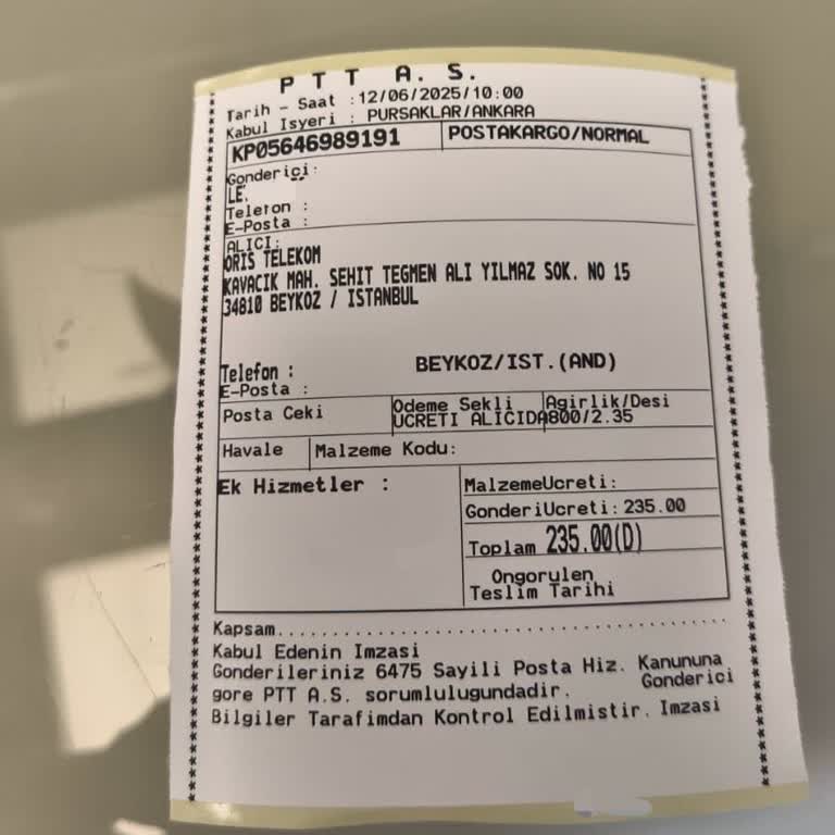 Kargoya Verdiğim Modem Ulaşmadı Diye Ücret Talep Ediyorlar