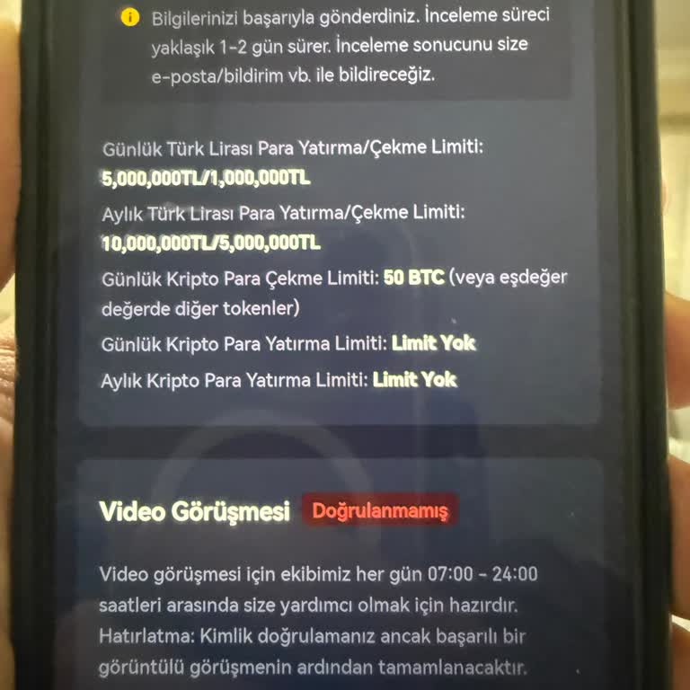 Gate TR KYC Doğrulama Süreci Uzun Sürdü, Hesabım Kısıtlandı