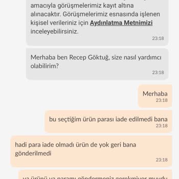 İade Edilmeyen Ürün Ve Geri Ödenmeyen Para Mağduriyeti