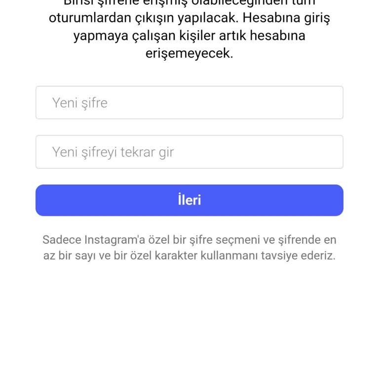 Instagram Hesabına Erişim Sorunu ve Güvenlik Uyarısı