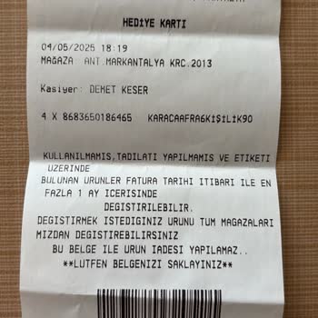 Karaca Mağaza Personelinin Yanlış Bilgilendirmesiyle Değişim Hakkım Kayboldu