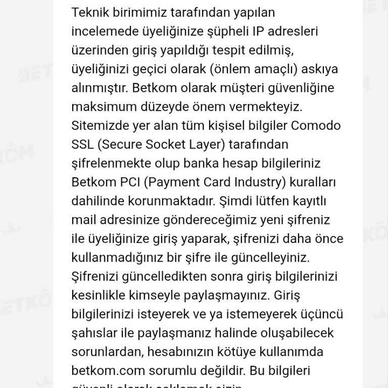 Betkom Oyun Bakiyem Aniden Azaldı, Hesap Güvenliği Sağlanamıyor