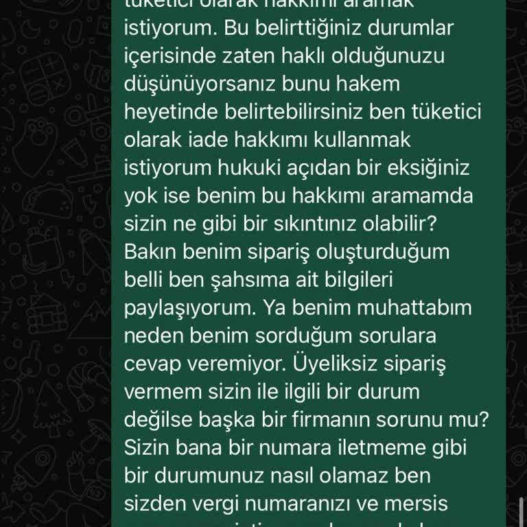 İade Ve Fatura Sorunu Nedeniyle Mağduriyet Yaşadım