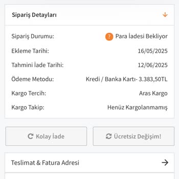 İade Ve Kargo Sorunları Çözülemiyor