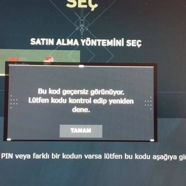Satın Aldığım Valorant Vp Kodu Çalışmadı Ve Kampanyadaki İkinci Kod Gönderilmedi