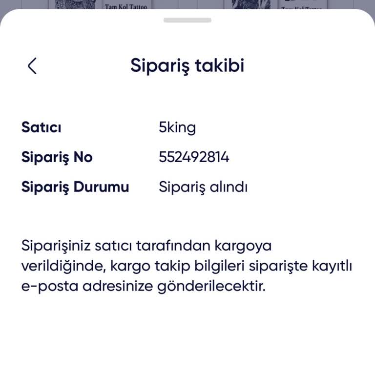 Sipariş İptali İçin Acil Destek Talebi