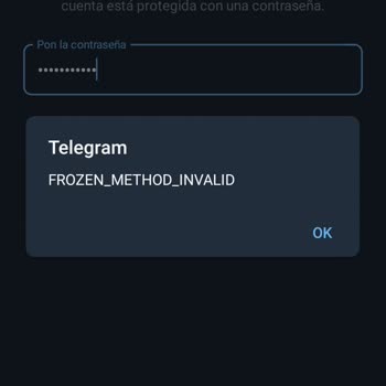 Cuenta de Telegram congelada por supuesto incumplimiento de reglas