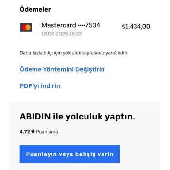 Uber'da Hatalı Çift Çekim Ve İade Sorunu