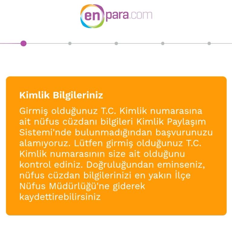 Enpara Hesap Açılışında Kimlik Bilgisi Hatası Ve Destek Talebi