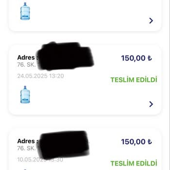 Erikli Su Siparişim Teslim Edilmedi Para İadesi De Yapılmadı